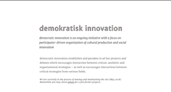 Desktop Screenshot of demokratisk-innovation.dk